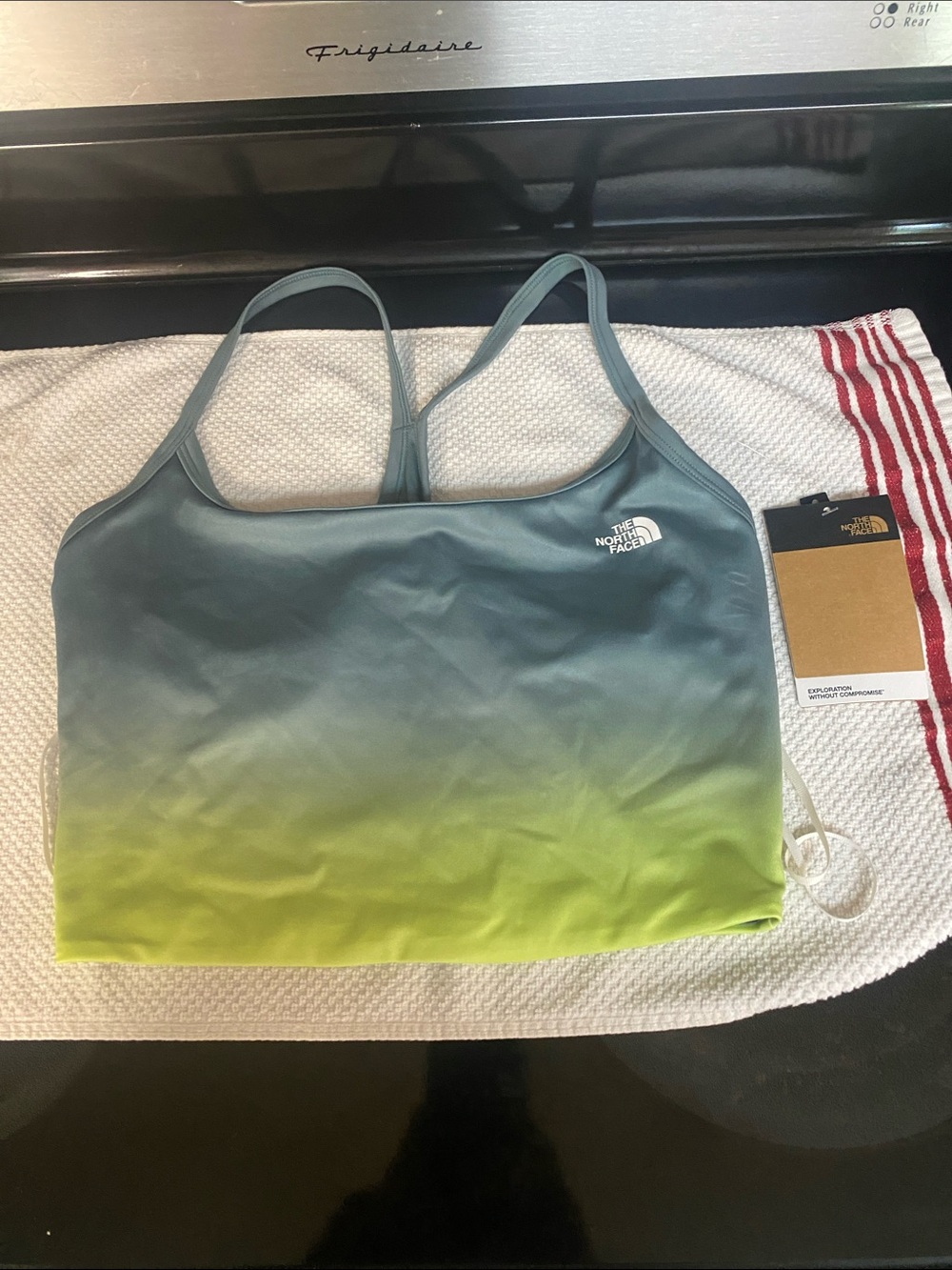 The North Face Women's Blue-to-Green Gradient Swim Top